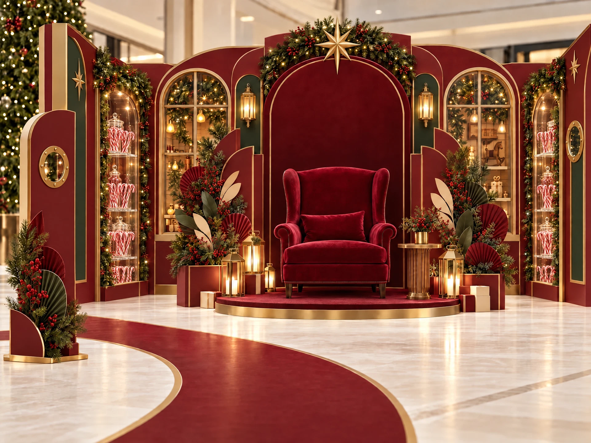 Santa’s First Photo set matched to Floor Plan 01